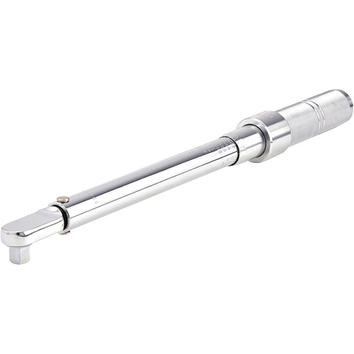 Fixed Head Micrometer Torque Wrench, Click, 3/8" Square Drive, 16-80 ft-lbs. Oxymax Inc