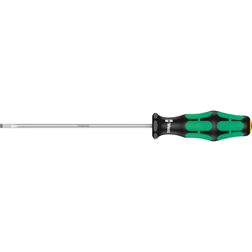 Slotted Screwdriver, 3.5 mm Tip, Round, 8-1/8" L, Plastic Handle Oxymax Inc