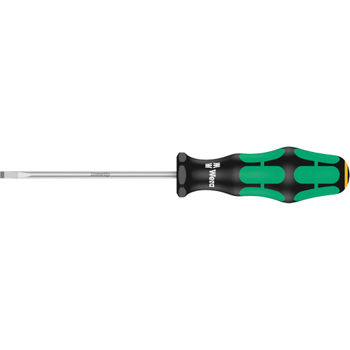 Tournevis &agrave; fente, Tige de 4 mm, Ronde, 7-25/32" lo, Prise en Plastique Oxymax Inc
