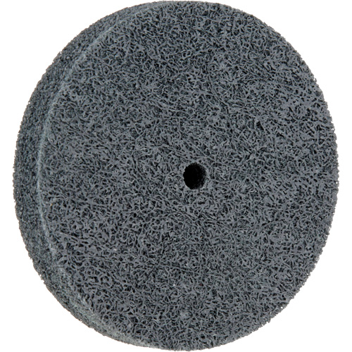 Meule homog&egrave;ne &agrave; faible densit&eacute; de s&eacute;rie 500 Standard Abrasives, 3" x 1/2", Arbre de 1/4", Grain de Fin, Carbure de silicium Oxymax Inc
