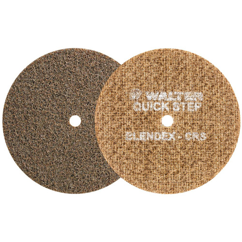 Disque de pr&eacute;paration de surface QUICK-STEP BLENDEX, 5" dia., Grain Cors&eacute;, Oxyde d'aluminium Oxymax Inc