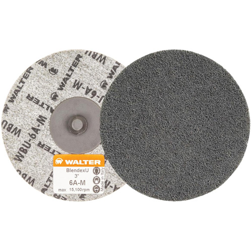 Twist Blendex U Discs, 3" Dia., Medium Grit, Aluminum Oxide Oxymax Inc