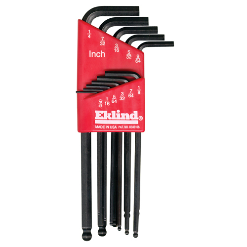 Balldrive Hex Key, Hex End, 7/64" x 3.56" L, L Shape Oxymax Inc