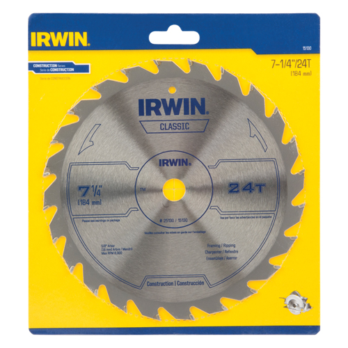 Contractor Saw Blades - Classic Series Saw Blades, 7-1/4", 24 Teeth, Wood Use Oxymax Inc