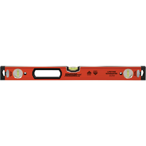 Heavy Duty Level, Box, 24" L, Aluminum, Non-Magnetic Oxymax Inc