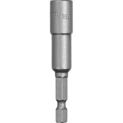 Nut Driver, 5/16" Tip, 1/4" Drive, 2-9/16" L, Magnetic Oxymax Inc