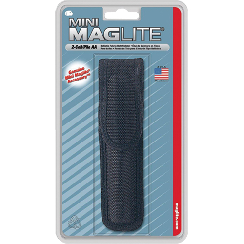 &eacute;tui de ceinture en nylon pour lampe de poche &agrave; 2 piles AA, Porte-lampe de poche, Nylon, 1 Poches Oxymax Inc
