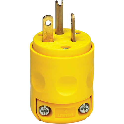 Fiche &agrave; lame droite de qualit&eacute; commerciale, Plastique, 20 A, 125 V Oxymax Inc