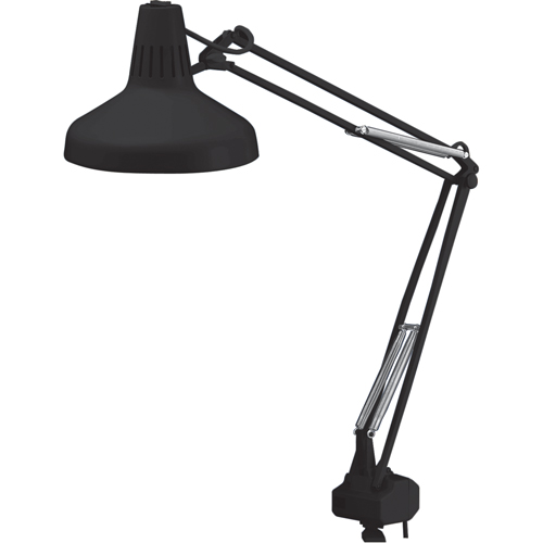 Heavy-duty Combination Task Light, 22/60 W, Fluorescent/Incandescent, 45" Neck, Black Oxymax Inc