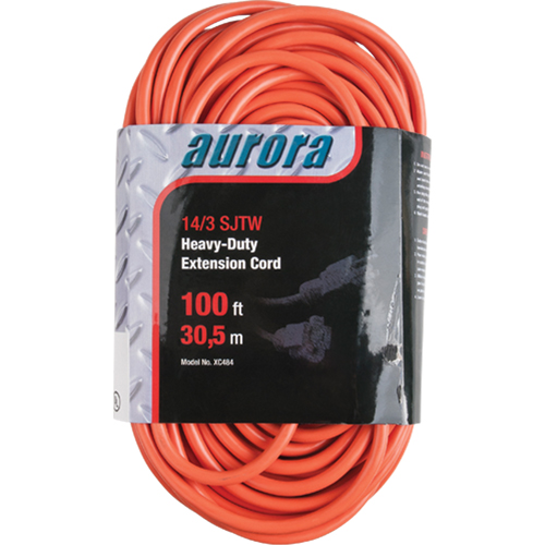 Cordon rallonge en vinyle, Ext&eacute;rieur, SJTW, AWG 14/3, 13 A, 100' Oxymax Inc