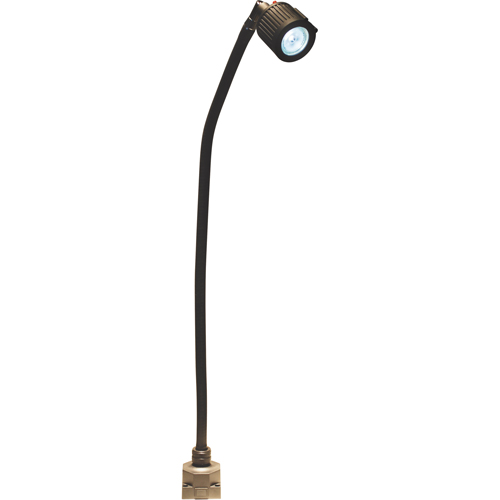 Lampe &agrave; col-de-cygne &agrave; flux &eacute;lev&eacute; de la s&eacute;rie LS, 5 W, DEL, Col 20", Noir Oxymax Inc