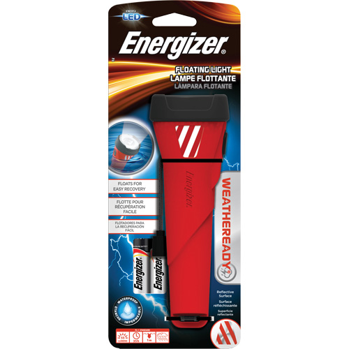 Weatheready&reg; Floating Flashlight, LED, 55 Lumens, AA Batteries Oxymax Inc