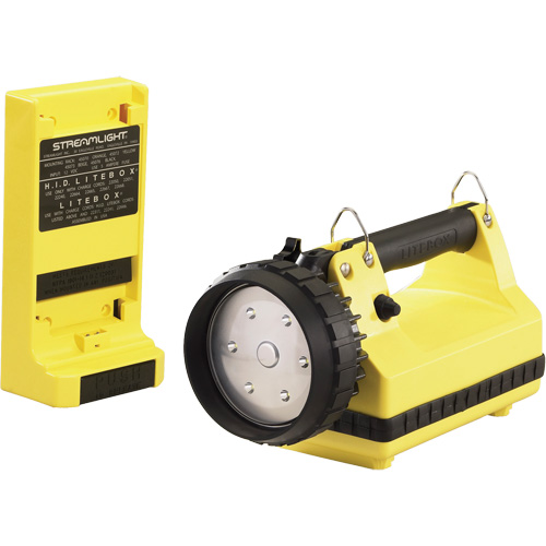 E-Flood&reg; LiteBox&reg; Lantern with Vehicle Mount System, LED, 615 Lumens, 8 Hrs. Run Time, Rechargeable Batteries, Included Oxymax Inc