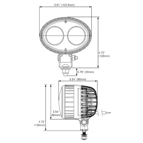 &eacute;clairage arri&egrave;re pour chariot &eacute;l&eacute;vateur Oxymax Inc