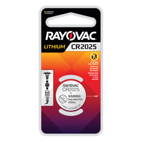 Pile bouton au lithium CR2025, 3 V Oxymax Inc