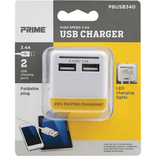 Chargeur USB Prime haute vitesse Oxymax Inc