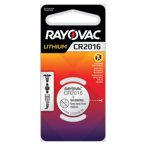 CR2016 Lithium Coin Cell Battery, 3 V Oxymax Inc