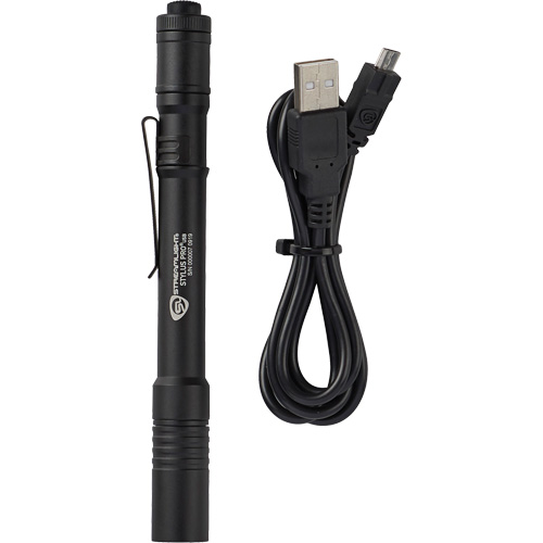 Lampe de poche stylo USB Stylus Pro, DEL, 350 lumens, Corps en Aluminium, piles Rechargeable, Compris Oxymax Inc