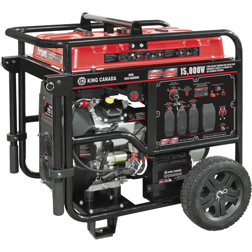 V-Twin Gasoline Generator, 15000 W Surge, 12500 W Rated, 120 V/240 V, 40 L Tank Oxymax Inc