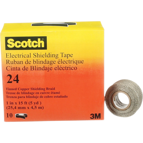 Ruban isolant de blindage Scotch, 25,4 mm (1") x 4,6 m (15'), Noir, 16 mils Oxymax Inc