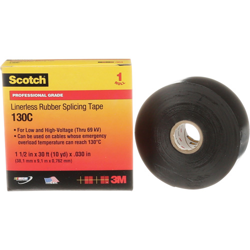 Ruban d'&eacute;pissure en caoutchouc sans doublure Scotch, 38 mm (1-1/2") " la, 9 m (30') " lo Oxymax Inc
