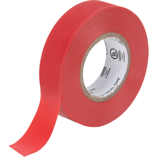 Electrical Tape, 19 mm (3/4") x 18 M (60'), Red, 7 mils Oxymax Inc