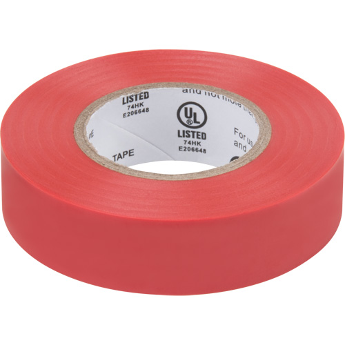 Electrical Tape, 19 mm (3/4") x 18 M (60'), Red, 7 mils Oxymax Inc