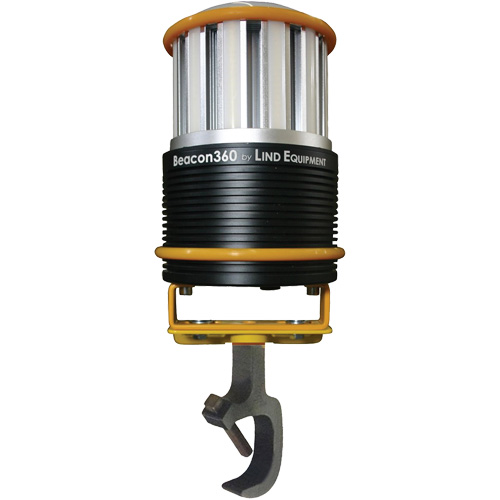 Beacon360 GO Portable Work Light with Clamp Mount, LED, 45 W, 6000 Lumens, Aluminum Housing Oxymax Inc