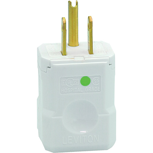 Hospital Grade Extension Plug, Nylon, 15 A, 125 V Oxymax Inc