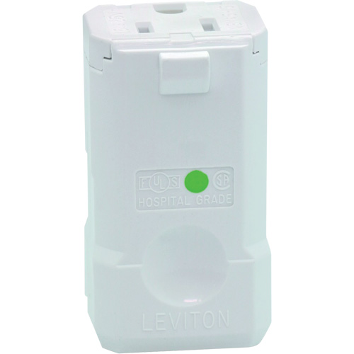 Connecteur de prise de rallonge de qualit&eacute; hospitali&egrave;re, 5-15R, Nylon Oxymax Inc