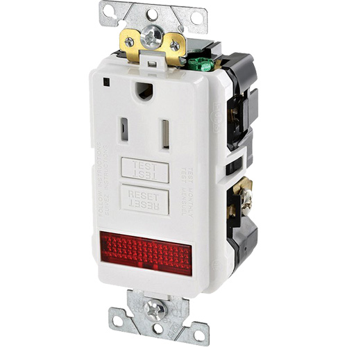 SmartlockPro&reg; Extra Heavy-Duty Self-Test GFCI Receptacle Oxymax Inc