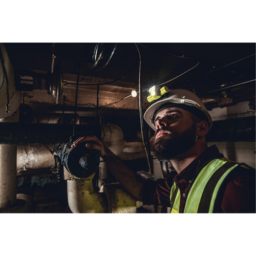 USB HAZ-LO&reg; Intrinsically Safe Headlamp, LED, 250 Lumens, 7 Hrs. Run Time, Rechargeable Batteries Oxymax Inc