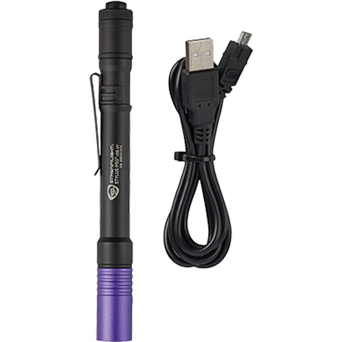 Stylus Pro&reg; USB UV Penlight, LED, Aluminum Body, Rechargeable Batteries, Included Oxymax Inc