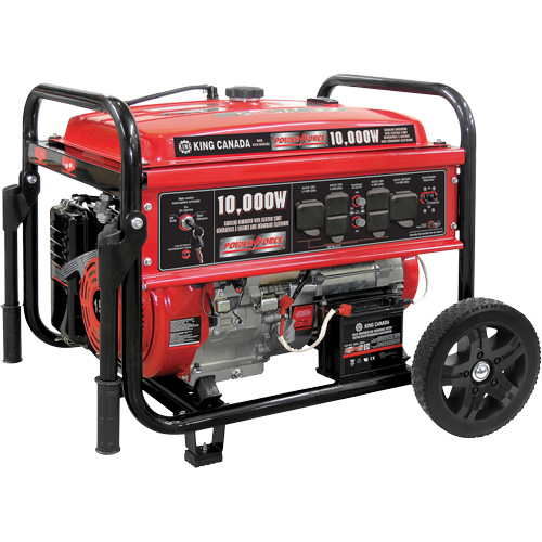 Gasoline Generator with Electric Start, 10000 W Surge, 7500 W Rated, 120 V/240 V, 25 L Tank Oxymax Inc