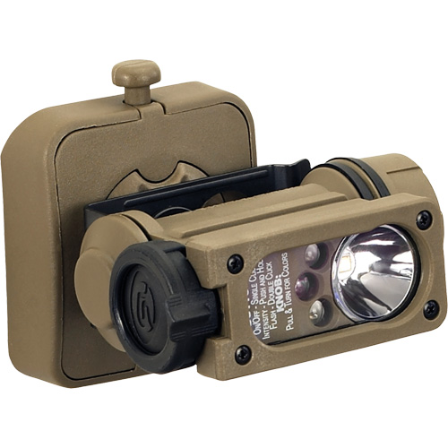 Sidewinder Compact&reg; II Military Model Hands Free Light, LED, 55 Lumens, 6 Hrs. Run Time, AA Batteries Oxymax Inc