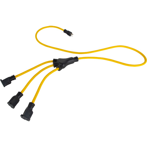 Adaptateur d'alimentation de style W, Ext&eacute;rieur, STOW, AWG 12/3, 15 A, 3 prise(s), 2' Oxymax Inc