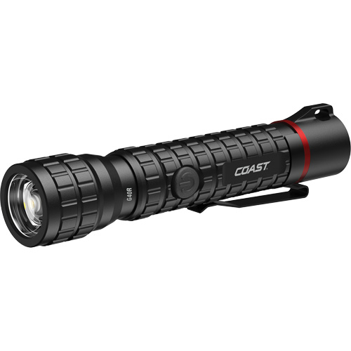 Lampe de poche &eacute;tanche G40R avec mise au point par rotation, DEL, 650 lumens, Piles Rechargeable Oxymax Inc