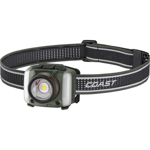 Lampe frontale FL97R &agrave; trois couleurs avec syst&egrave;me Twist Focus et commande vocale, DEL, 830 lumens, 2 hres de fonctionnement, piles Rechargeable Oxymax Inc