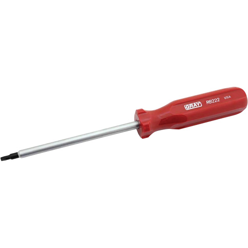 Extra-Long Square Recess Screwdriver, #2 Tip, Round, 10-1/4" L, Cushion Grip Handle Oxymax Inc