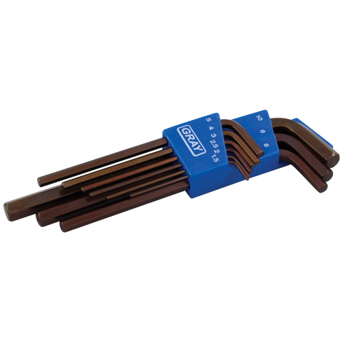 Long Arm Hex Key Set, 9 Pcs., Metric Oxymax Inc