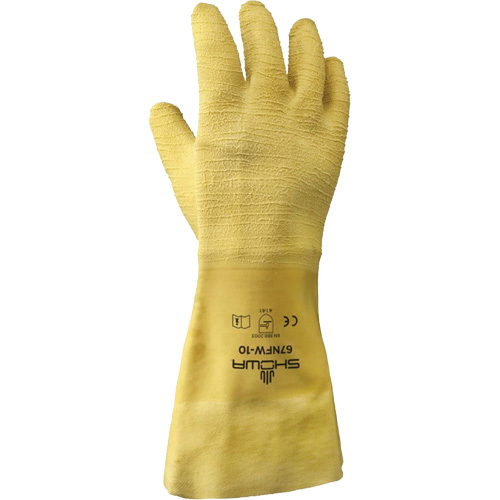67NFW General Purpose Gloves, 10/Large, Rubber Latex Coating, Cotton Shell Oxymax Inc