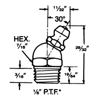Fitting, 1/8" Thread Oxymax Inc