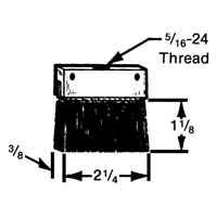 Brosses plates, rondes ou Roto Oxymax Inc