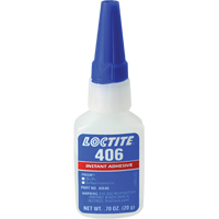 Adh&eacute;sif instantan&eacute; Prism 406, Transparent, Bouteille, 0,7 liq. oz. Oxymax Inc
