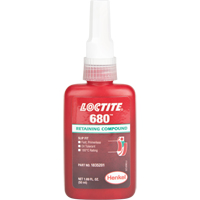 Composé de retenue Loctite<sup>MD</sup> 680, 50 ml, Bouteille, Vert AF075 | Oxymax Inc