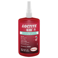 Composé de retenue Loctite<sup>MD</sup> 638, 250 ml, Bouteille, Vert AF278 | Oxymax Inc