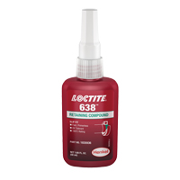 Composé de retenue Loctite<sup>MD</sup> 638, 50 ml, Bouteille, Vert AF279 | Oxymax Inc