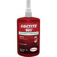 Composé de retenue Loctite<sup>MD</sup> 603, 250 ml, Bouteille, Vert AF308 | Oxymax Inc