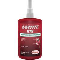 Composé de blocage Loctite<sup>MD</sup> 675, 250 ml, Bouteille, Vert AF312 | Oxymax Inc
