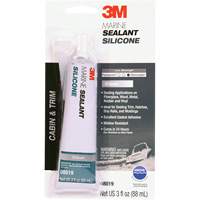 Marine Grade Silicone Sealant, 3 oz., Tube, Clear Oxymax Inc